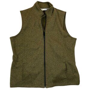 Riders By Lee Womens Vest Jacket Large Fleece Full Zip Stand Collar Outdoors